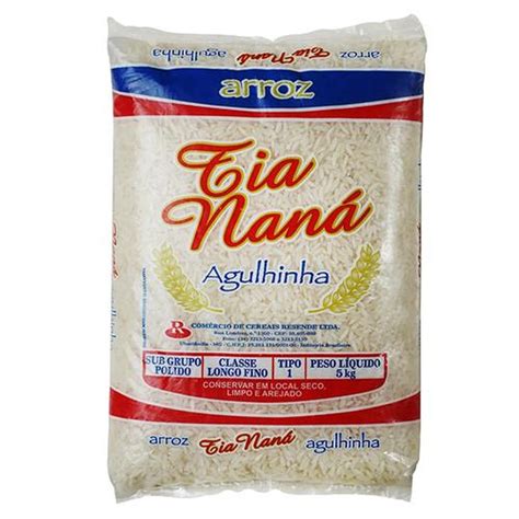 arroz tia nana|ARROZ TIA NANÁ TIPO 1 5KG R$...